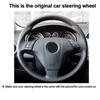 DIY Car Steering Wheel Cover For Fiat Punto Bravo Linea Qubo Doblo Grande Punto