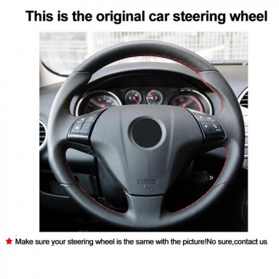 DIY Car Steering Wheel Cover For Fiat Punto Bravo Linea Qubo Doblo Grande Punto