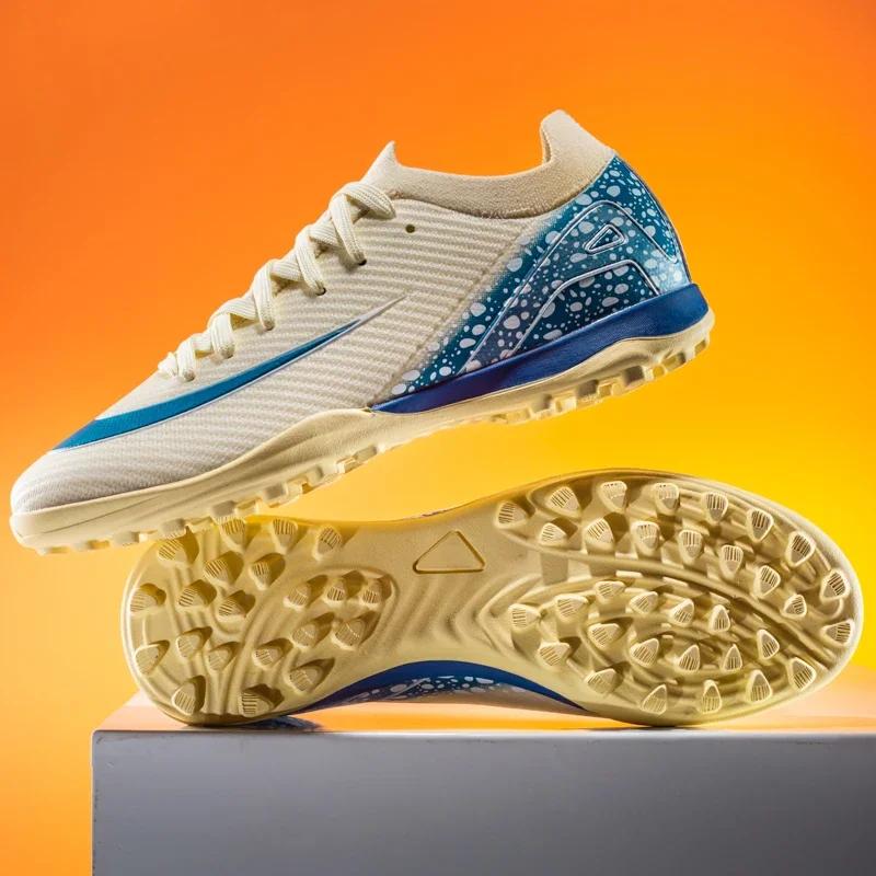 Neue Herren Damen Profi Fußballschuhe Stollen Rasen Training Spiel Sport Fußballschuhe Fg/Tf Ultraleicht Rutschfest Unisex