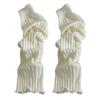 Knitted Scalloped Leg Warmers Women Cute Ribbed Scrunch Slouch Leg Warmers Retro Warm Winter Leg Sleeves for Party Dating Wear
