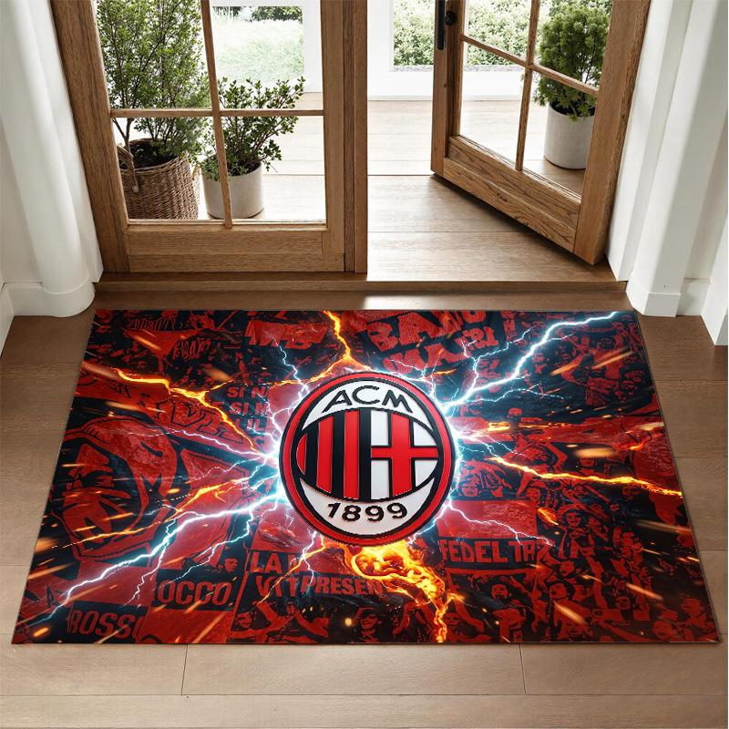AC Milan Design Crystal Velvet Rug Soft Decorative Mat for Bedroom Entrance