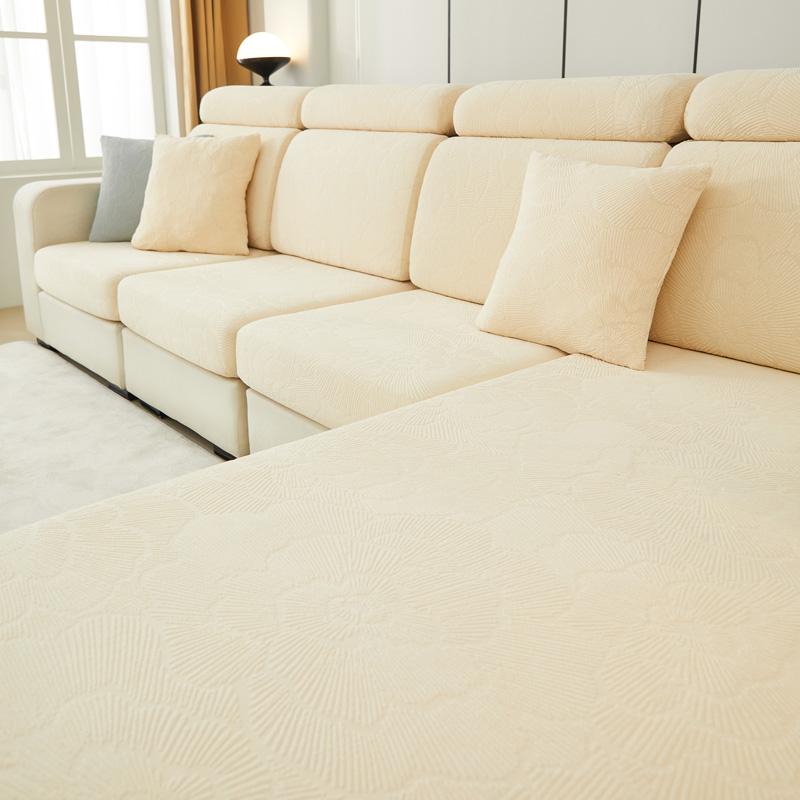 

Waterproof Sofa Cushion Cover For 1/2/3/4 Seat Non-Slip Couch Slipcover Anti Pet Scratch Four Seasons Universal Sofa Covers Backrest Cover S бежевый