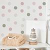 6Pcs Colorful Polka Dots Wall Stickers, Self-Adhesive Vinyl Decals, Removable Peel And Stick Wall Decals for Bedroom Living Room Kids Room