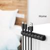 2 Pcs Home Office 3/5/7 Holes Cable Holder Silicone Line Organizer Clips USB Winder Manager Splitter