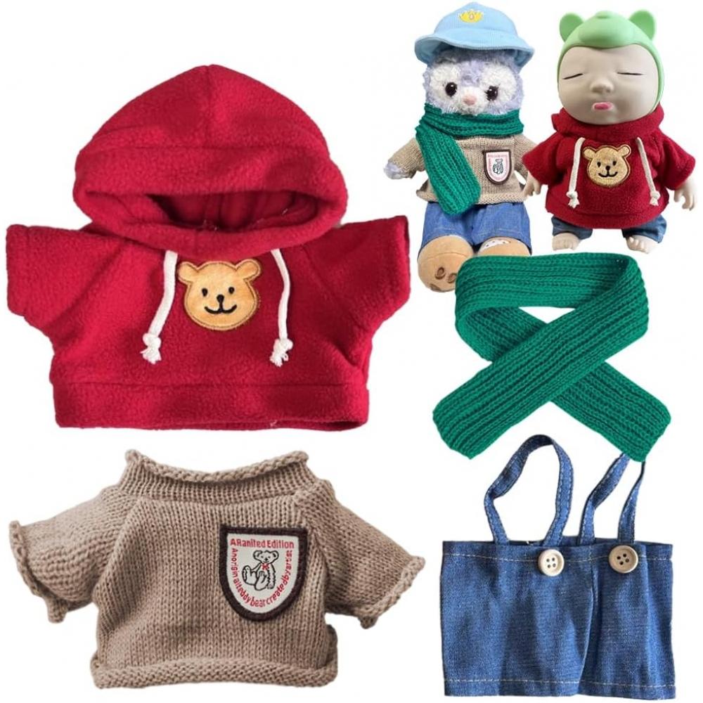 

Neobod Ugly Babies Plush Toy Clothes 4 Piece Set Hoodie Knit Pants Scarf Stylish Cute Plush 30 Cm Big Doll Dress Up Toy Set 3 Set Of 3
