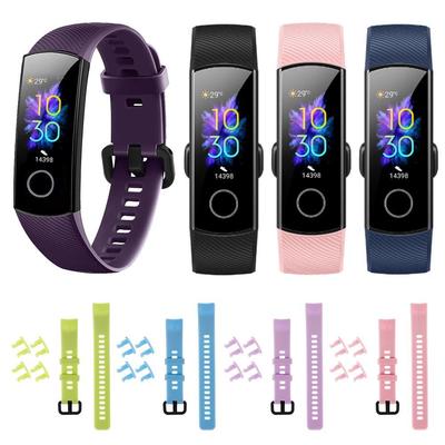 Classic Bracelet Sports Watch Band Silicone Replacement Strap For Honor Band 5 4