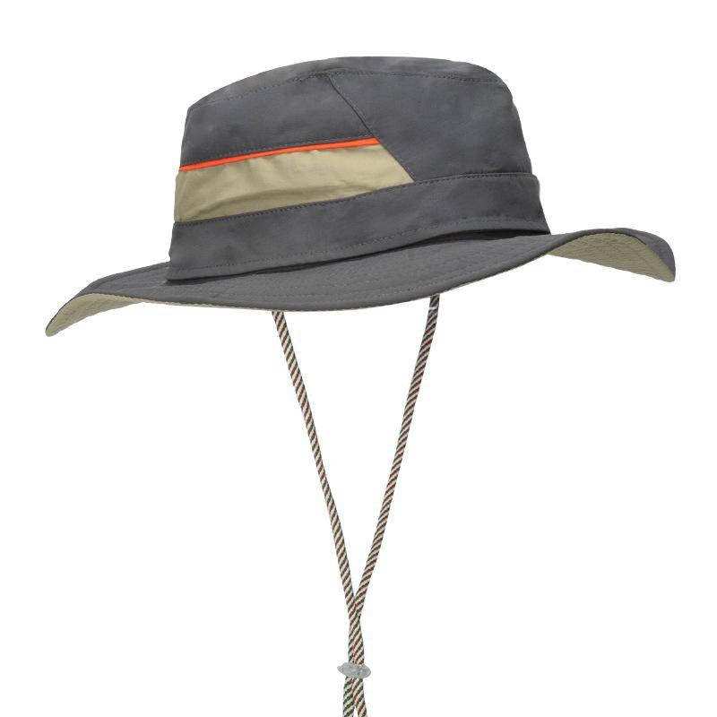 

Кепка от солнца Four Seasons, шляпа для рыбалки, дышащая, съемная, шляпа-ведро от солнца темно-серого