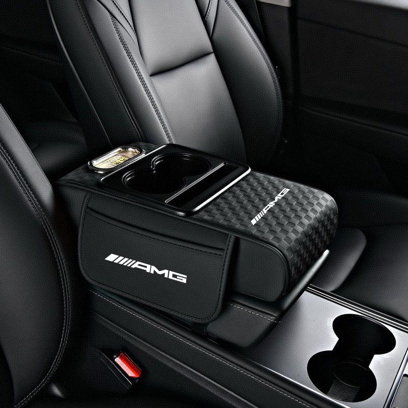 

Car Armrest Box Cushion Tissue Cup Holder Memory Cotton Elbow Support Height Pad For Mercedes Benz AMG W204 W205 W203 W211 W212 чорний
