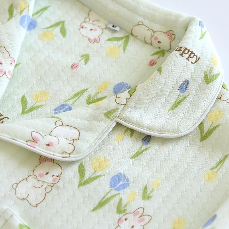 Autumn/Winter New Women's Pajamas Two Piece Set Made of Pure Cotton Thickened Warm Long Sleeve Home Furnishing Set