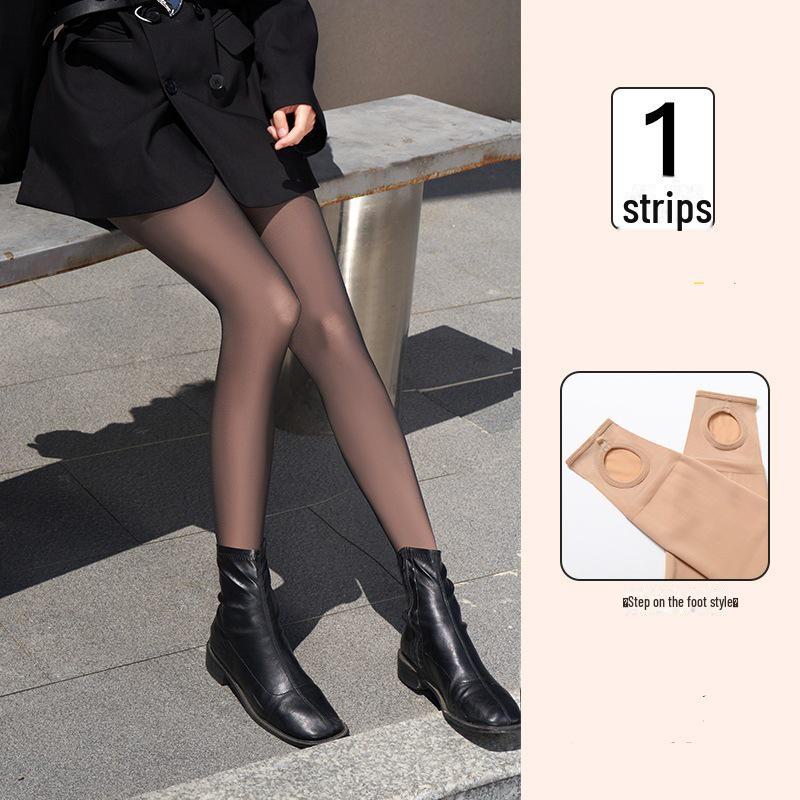 

Bonas Women s Nude Plus Velvet Pantyhose - Thick, Double-Layered, Bare-Leg Effect for Autumn/Winter. 100G Non-Fleece - [20-30°C]