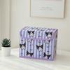 Hello Kitty Kuromi Cinnamoroll Melody Gittermuster Faltbare Klapp-Aufbewahrungsbox für Büro und Schlafzimmer