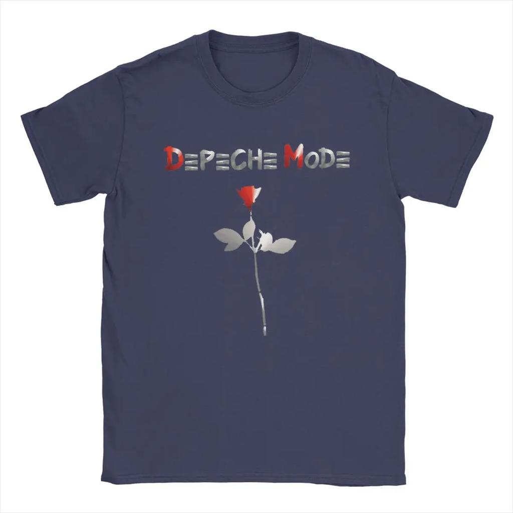 Depeches Coole Moden T-Shirts Herren Reine Baumwolle Vintage T-Shirts Rundhals T-Shirts Kurzarm Tops Erwachsene