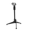 Adjustable Desktop Microphone Tripod Stand Holder Bracket Table Mic Holder with Mic Clip for Conference Live Broadcast