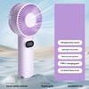 Small Handheld Fan 100 Speed Adjustable LCD Display USB Rechargeable Summer Cooling Fan Portable Travel Mini Personal Fan
