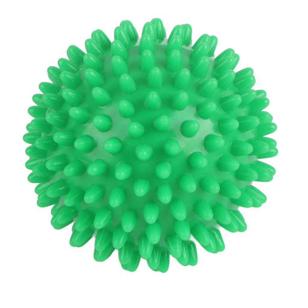 7.5cm PVC Spiky Hard Massage Ball Trigger Point Sport Hand Foot Pain Fasciitis RelieverGreen