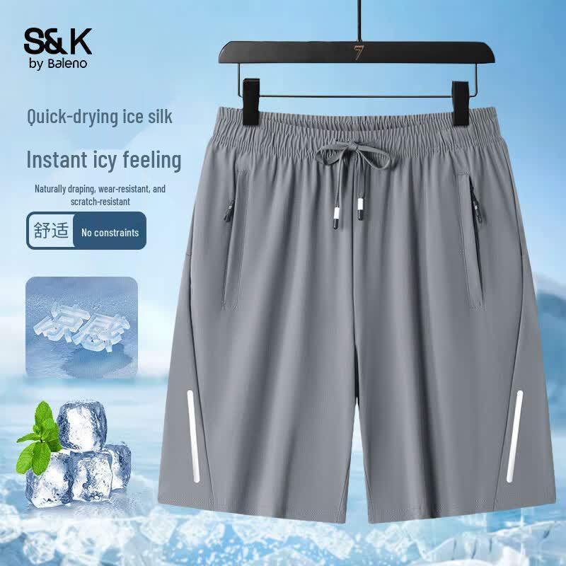 Baleno S&K Men s Summer Lightweight Ice Silk Breathable Shorts 40