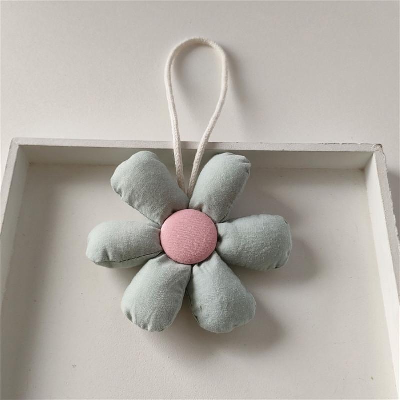 Schöner Candy Stoffblumen Schlüsselanhänger Niedliche Blume Form Schlüsselanhänger Mädchen Rucksack Anhänger Taschen Mode Dekoration Zubehör