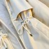 Women's Winter Parka Coat Large Fur Collar Fashion Versatile Fleece Lined All-In-One Warm Jacket Thick Outerwear