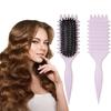 Cepillo para Cabello Rizado, Cepillo Bounce Curl, Materiales Cepillo Curl Cepillo de Estilismo Para Desenredar, Dar Forma y Definir los Rizos Para Mujeres y Hombres(púrpura)