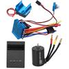 3650 Motor 4300KvBrushless ESC Heat Sink Program Card Set for 1 10 RC Car