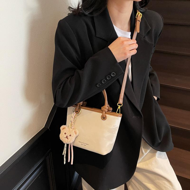 Small Bag Women's New Versatile Messenger Bag Contrasting Color Handbag