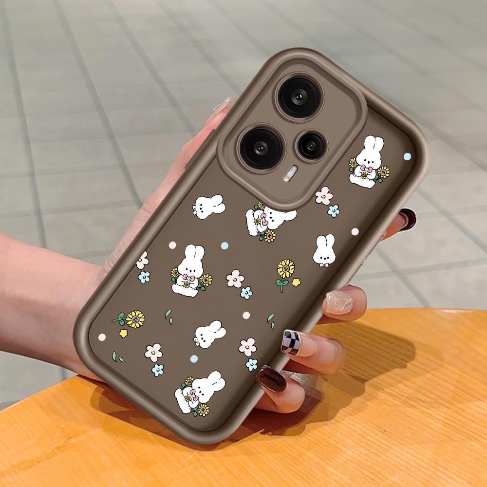 Soft Silicone Square Ladder Printing Pattern Phone Casing Full Cover Camera Shockproof Protection Rubber Case for Xiaomi Redmi