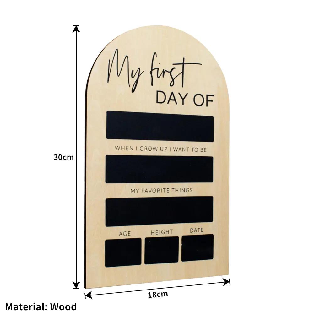 First Day of School Sign Portable Hang Back School Blackboard Sign Personalized First Day of School Chalk Board Photo Prop