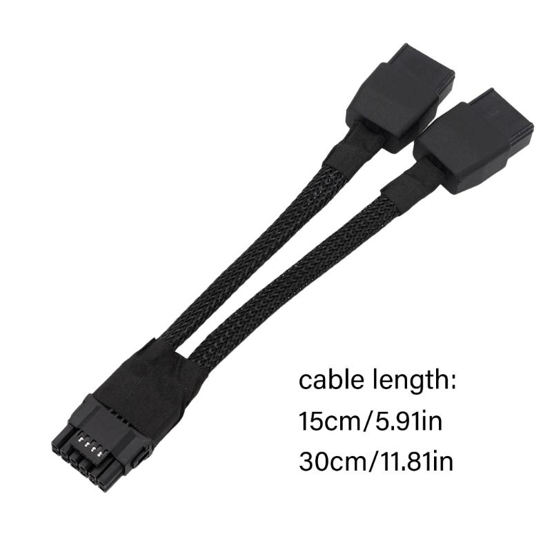 16AWG 2x 8Pin - 12+4Pin GPU Güç Kaynağı Kablosu 600W Kapasite RTX4090 ve Üst Düzey GPU'lar İçin