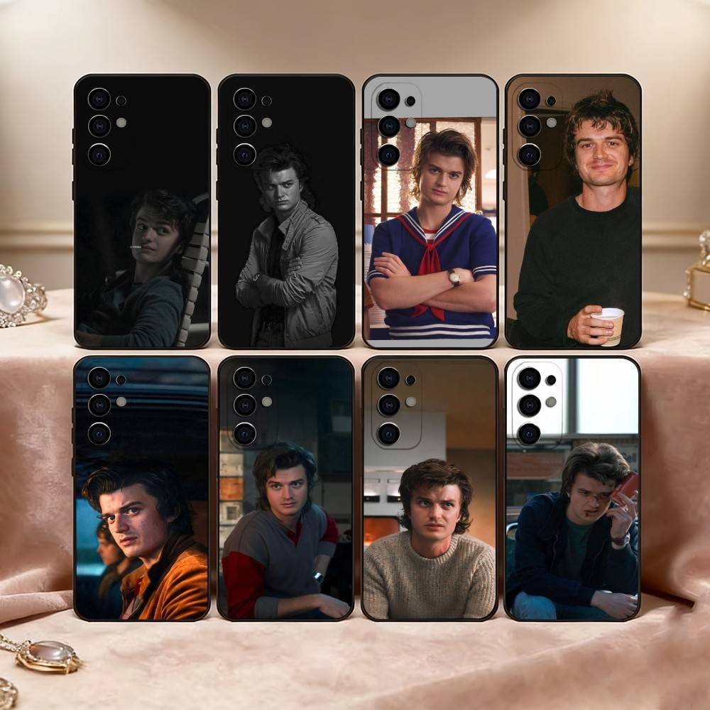 J-Joe K-Keery Actor Phone Case For Samsung S25,S24,S21,S22,S23,S30,Ultra,S20,Plus,Fe,Lite,Note,10,Black Cover