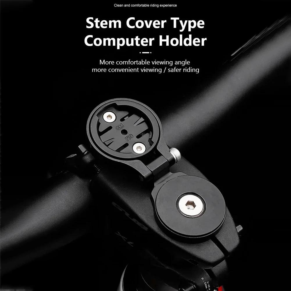 Bicycle Computer Holder Bike Stopwatch GPS Mount Stem Top Cap Computer Holder Phone Holder For Garmin Bryton Cateye Wahoo