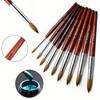 Wood Handle Nail Art Brush Acrylic UV Gel Brush Professional Liner Drawing Brushes  Nail Art