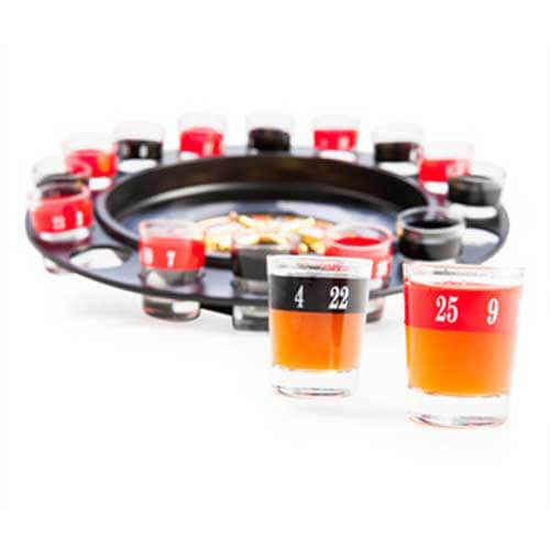 Schnapsglas-Roulette-Set