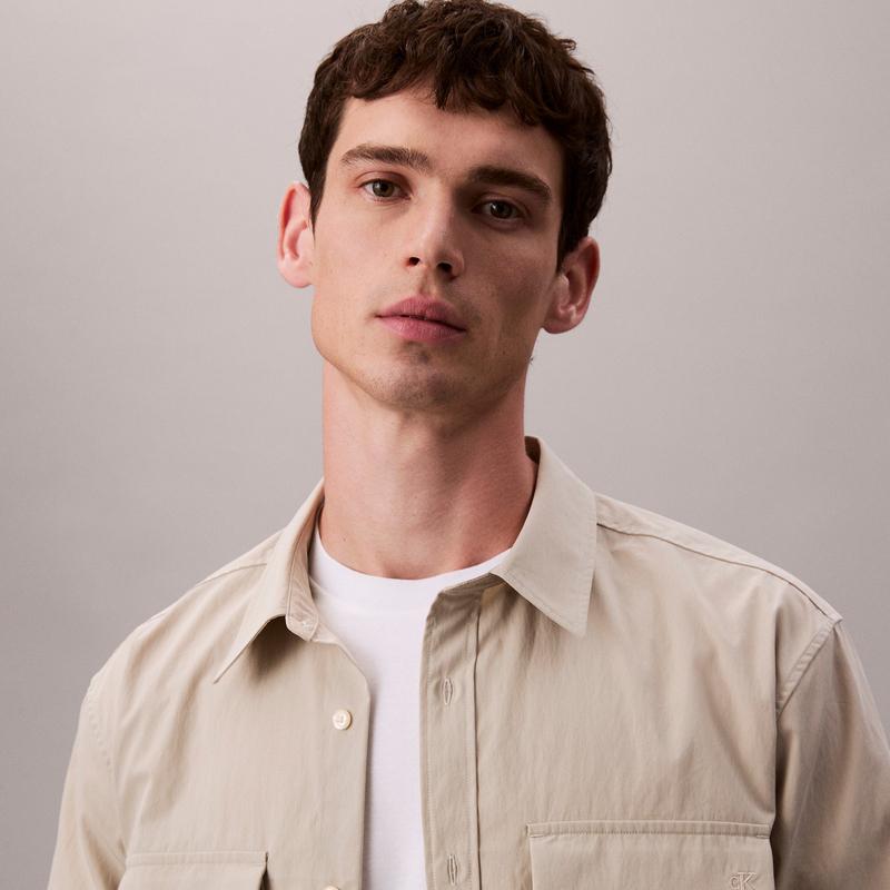 Calvin Klein Outdoor Mountain Style Embroidered Pocket Long Sleeve Shirt Men shirts 4LD122G