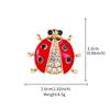 Weiman Red Insect Ladybug Brooches Luxury Women Fashion Rhinestone Crystal Gold Plated Alloy Customize Designer Brooch Pins