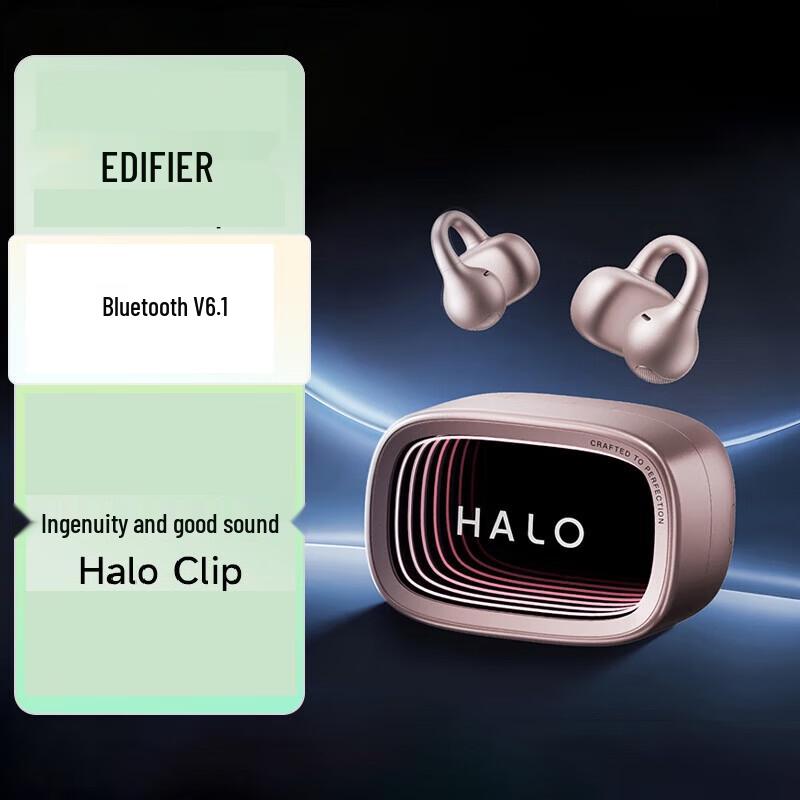 Edifier Halo Clip Open-Back Bluetooth Ear-Clip Headphones