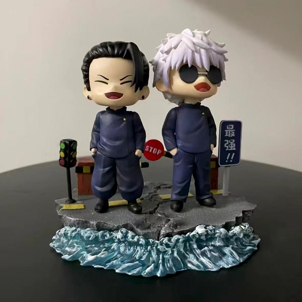 Jujutsu Kaisen Satoru Gojo Scene Ninja Assassin 13cm/5.11Inch Can move Partner PVC Anime enthusiast Figures Battle Playthings Gifts