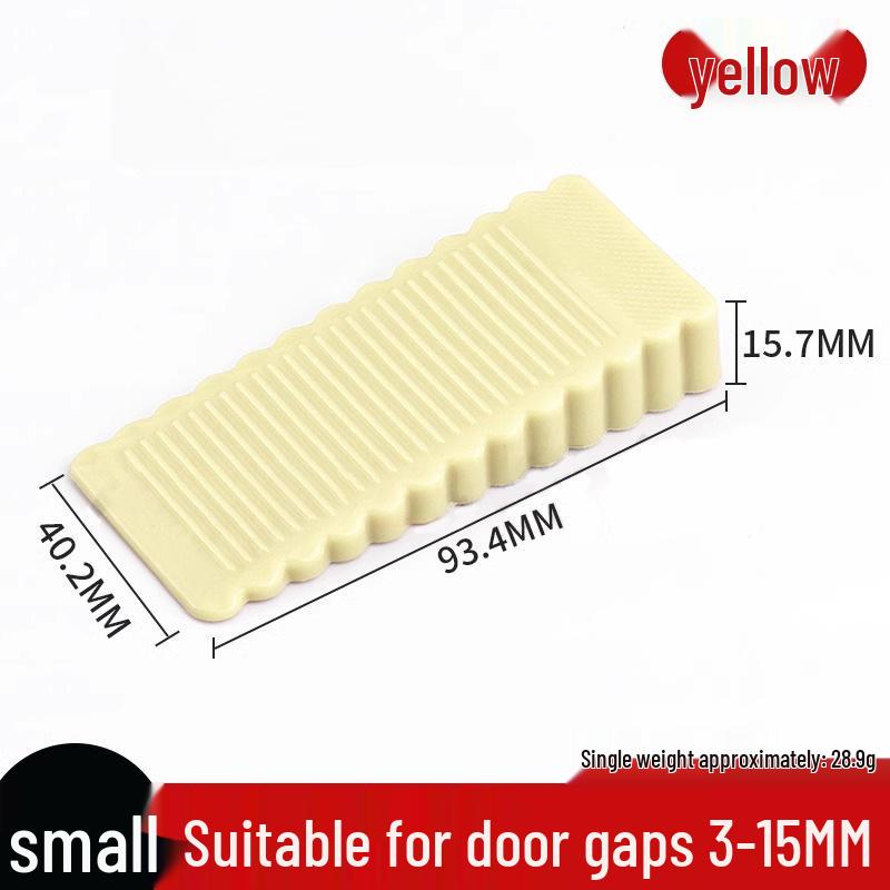 No-Drill Rubber Door Stopper: Anti-Collision, Windproof, Silent, Mobile, Safety Floor Mount.