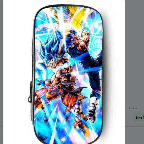 Dragon Ball Vertical Pencil Case - Kids' Stationery Bag with Polyester Design