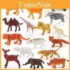 Jungle Animal Model Set Pvc Static Figures For Kids Playroom Decor