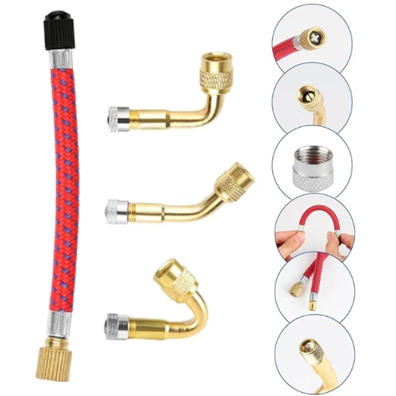 Universals Flexible Valves Stem Extenders Coppers Tyre Valves Extension Adaptors