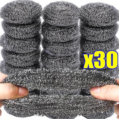 Escovas de limpeza de arame de aço Produtos de limpeza doméstica Esponjas de lavar louça com arame Utensílios de cozinha Remover ferrugem e queimado