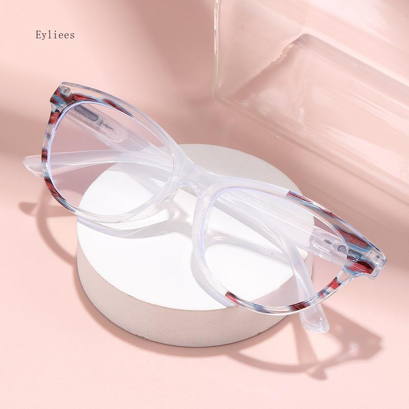 Female's Spectacles Trend Printed Frames Reading Spectacles Male Eye Protection Anti-Blue-Ray Presbyopia Eyeglasses +1.0~+4.0