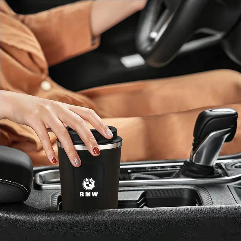 CTCE1 Car Portable Coffee Cup Laser Car Logo Insulated Mug Sticker For BMW G80 G06 G07 G42 G14 G15 G16 M1 M2 M3 M4 M5 F30 F10 E90 F20