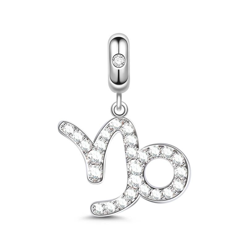 Neuer Kupferanhänger Zeichentrickserie der zwölf Tierkreiszeichen DIY feine Perle passend Original Anhänger Charms Armband für Frauen
