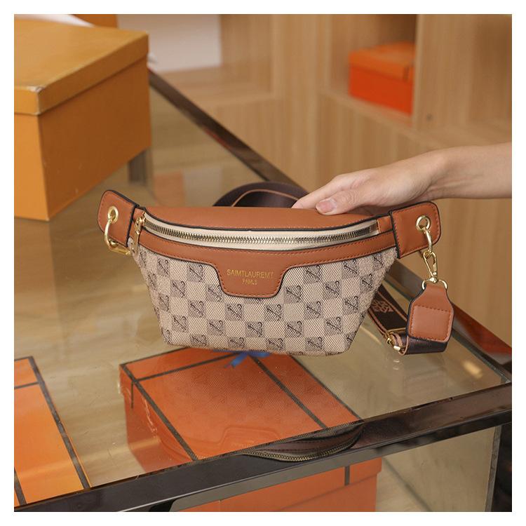 Neue Damentasche, ins trendige Nischen-Brusttasche Bauchtasche, modisch einseitig tragbar Crossbody, entfesselt vielfältigen Charme.