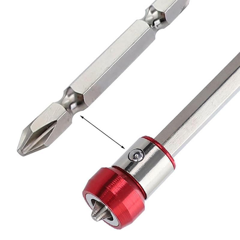 Electric Screwdriver Head Magnetic Ring Metal Magnetic Bit Holder Magnetic Screwdriver Bit Head Universal Screw Ring Holder Home