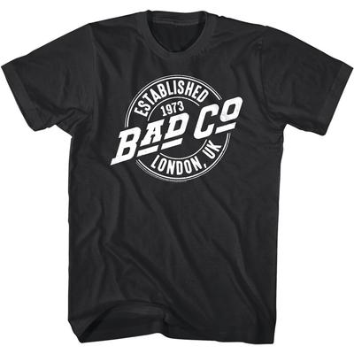 Bad Company Fondata a Londra T-shirt da Uomo 1973 UK Cuore Band Rock Concerto