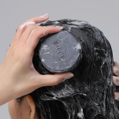 Slodette Shampoo Bar - Black Sesame, Charcoal, Biotin, Green Tea, 100g