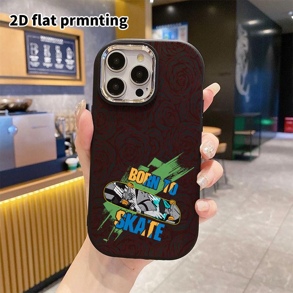 Phone Case: 2D Flat Design Suitable for iPhone 18 17 16 15 14 13 Pro Protective Case, Couple Style, Extreme Sports, Christmas and Halloween Gifts