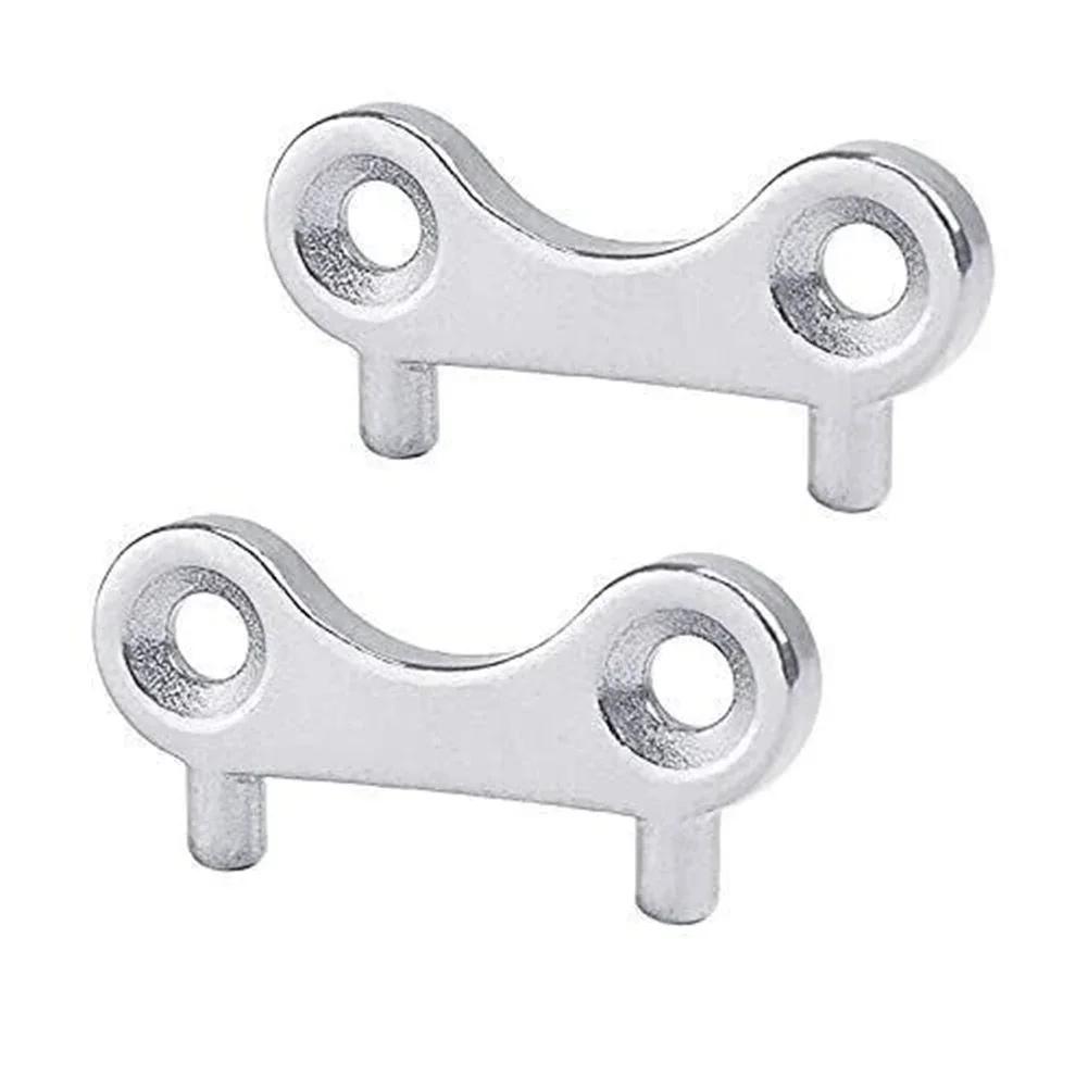 2x Boat Gas Cap Key Stainless Steel Water Tank Deck Filler Spare Key Fuel Gas Water Waste Tank Replace Plate Tool Yacht Parts